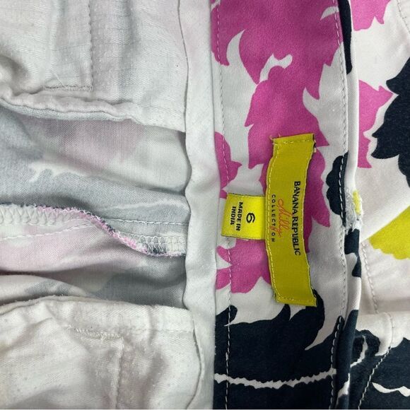 Banana Republic Milly Collection Neon Hibiscus Feather Shorts - Picture 7 of 8